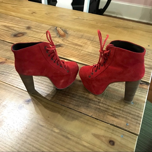 Jeffrey Campbell lita suede leather booties - Picture 6 of 7